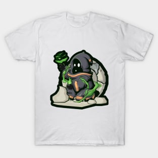 Character dark green wizard with green light T-Shirt